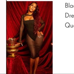 black corset, cut out midi evening dress! super sexy & classy!